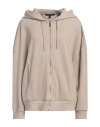 Armani Exchange Woman Sweatshirt Beige Size S Cotton, Polyester, Elastane In Beige