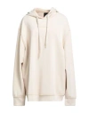 Armani Exchange Woman Sweatshirt Beige Size Xxl Modal, Polyester, Elastane