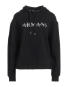 Armani Exchange Woman Sweatshirt Black Size L Cotton In Black