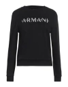 Armani Exchange Woman Sweatshirt Black Size L Cotton