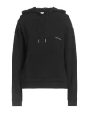 Armani Exchange Woman Sweatshirt Black Size L Cotton, Elastane In Black