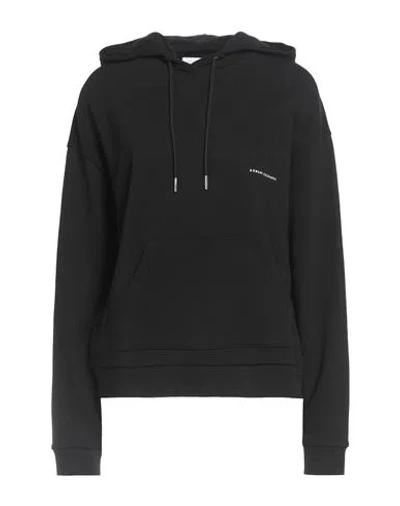 Armani Exchange Woman Sweatshirt Black Size L Cotton, Elastane