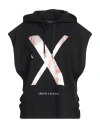 Armani Exchange Woman Sweatshirt Black Size M Cotton, Polyester