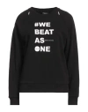 Armani Exchange Woman Sweatshirt Black Size L Cotton, Polyester, Elastane