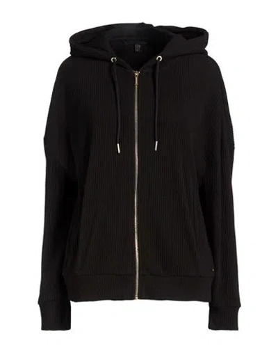 Armani Exchange Woman Sweatshirt Black Size L Cotton, Polyester, Elastane