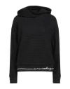 Armani Exchange Woman Sweatshirt Black Size L Polyester, Cotton