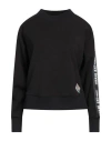 Armani Exchange Woman Sweatshirt Black Size L Polyester, Modal, Elastane, Cotton