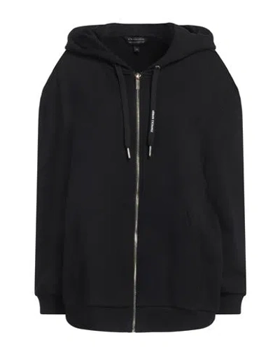 Armani Exchange Woman Sweatshirt Black Size M Cotton, Elastane