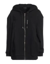 Armani Exchange Woman Sweatshirt Black Size M Cotton, Elastane In Black