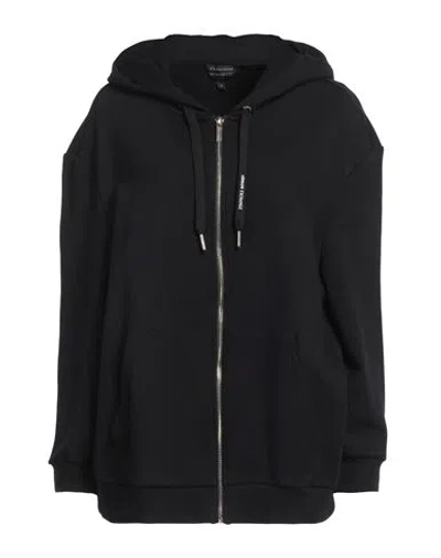 Armani Exchange Woman Sweatshirt Black Size M Cotton, Elastane