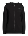 Armani Exchange Woman Sweatshirt Black Size M Cotton, Polyester, Elastane