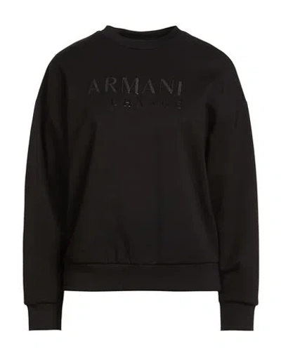 Armani Exchange Woman Sweatshirt Black Size M Polyamide, Viscose, Elastane