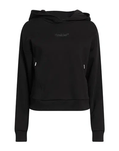 Armani Exchange Woman Sweatshirt Black Size S Cotton, Polyester, Elastane