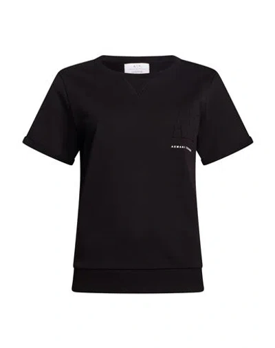 Armani Exchange Woman Sweatshirt Black Size Xl Cotton