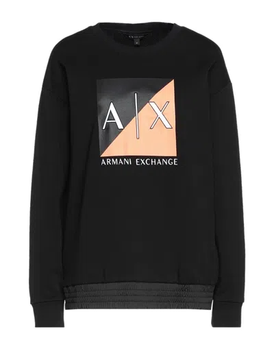 Armani Exchange Sweatshirts In Black
