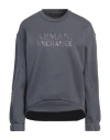 Armani Exchange Woman Sweatshirt Grey Size L Cotton, Polyester, Elastane In Grey