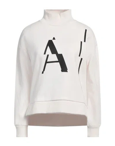 Armani Exchange Woman Sweatshirt Light Pink Size Xs Cotton, Elastane