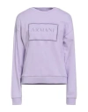 Armani Exchange Woman Sweatshirt Lilac Size M Cotton
