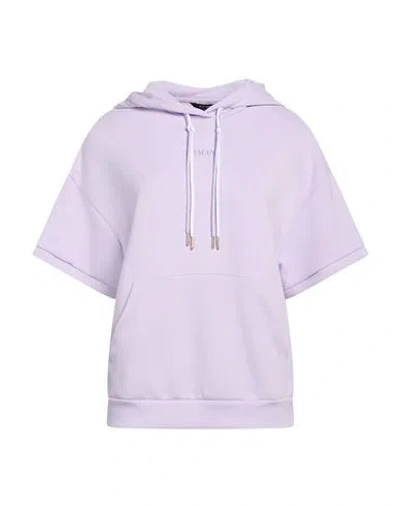 Armani Exchange Woman Sweatshirt Lilac Size M Polyamide, Viscose, Elastane In Purple