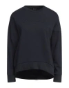Armani Exchange Woman Sweatshirt Midnight Blue Size L Cotton, Polyester In Blue