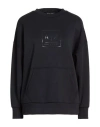 Armani Exchange Woman Sweatshirt Midnight Blue Size S Polyester, Viscose, Elastane In Multi