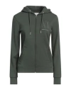 Armani Exchange Woman Sweatshirt Military Green Size L Cotton