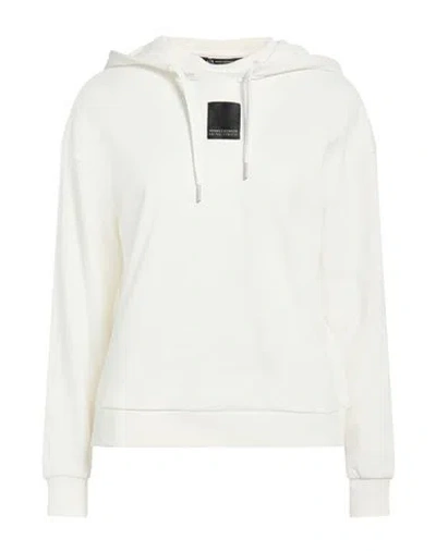 Armani Exchange Woman Sweatshirt Off White Size S Cotton