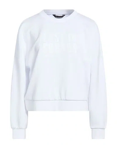 Armani Exchange Woman Sweatshirt Off White Size S Polyester, Viscose, Elastane