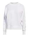 Armani Exchange Woman Sweatshirt White Size L Polyester, Modal, Elastane, Cotton In White