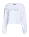 Armani Exchange Woman Sweatshirt White Size M Cotton