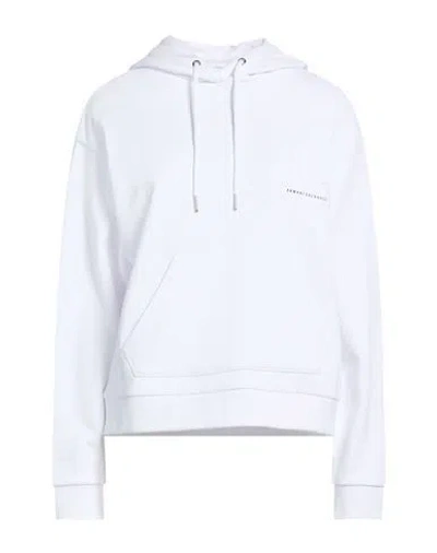 Armani Exchange Woman Sweatshirt White Size Xs Cotton, Elastane