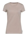 Armani Exchange Woman T-shirt Beige Size M Cotton