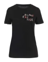 Armani Exchange Woman T-shirt Black Size L Cotton
