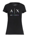 Armani Exchange Woman T-shirt Black Size L Cotton