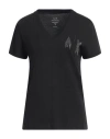 Armani Exchange Woman T-shirt Black Size L Cotton In Black