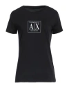 Armani Exchange Woman T-shirt Black Size L Pima Cotton