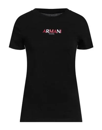 Armani Exchange Woman T-shirt Black Size Xs Cotton