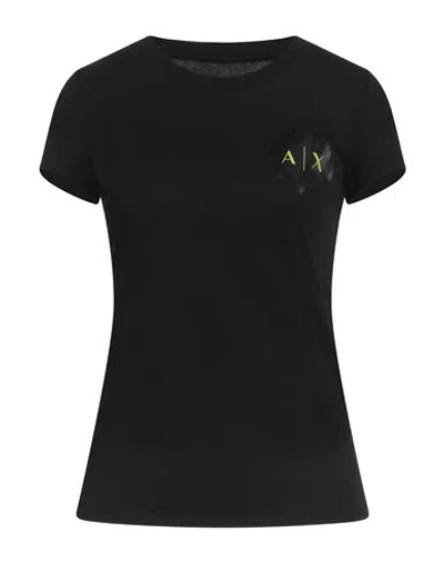 Armani Exchange Woman T-shirt Black Size Xs Cotton