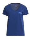 Armani Exchange Woman T-shirt Blue Size M Cotton In Blue
