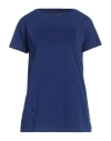 Armani Exchange Woman T-shirt Bright Blue Size Xs Cotton In Blue