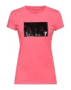 Armani Exchange Woman T-shirt Coral Size S Cotton In Red