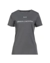 Armani Exchange Woman T-shirt Grey Size L Cotton In Gray
