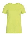 Armani Exchange Woman T-shirt Lime Green Size L Cotton In Green