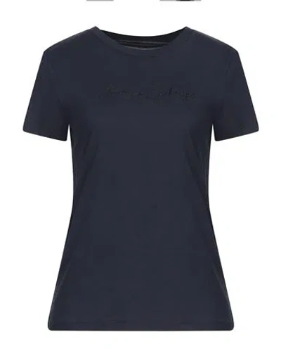 Armani Exchange Woman T-shirt Navy Size M Cotton