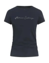 Armani Exchange Woman T-shirt Navy Size S Cotton, Elastane