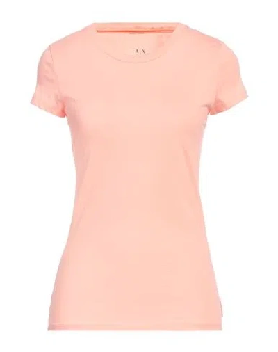 Armani Exchange Woman T-shirt Pink Size M Cotton