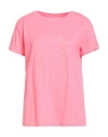 Armani Exchange Woman T-shirt Pink Size M Cotton, Polyester