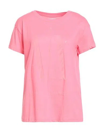 Armani Exchange Woman T-shirt Pink Size M Cotton, Polyester
