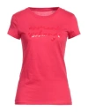 Armani Exchange Woman T-shirt Red Size M Cotton