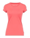 Armani Exchange Woman T-shirt Salmon Pink Size M Cotton In Red